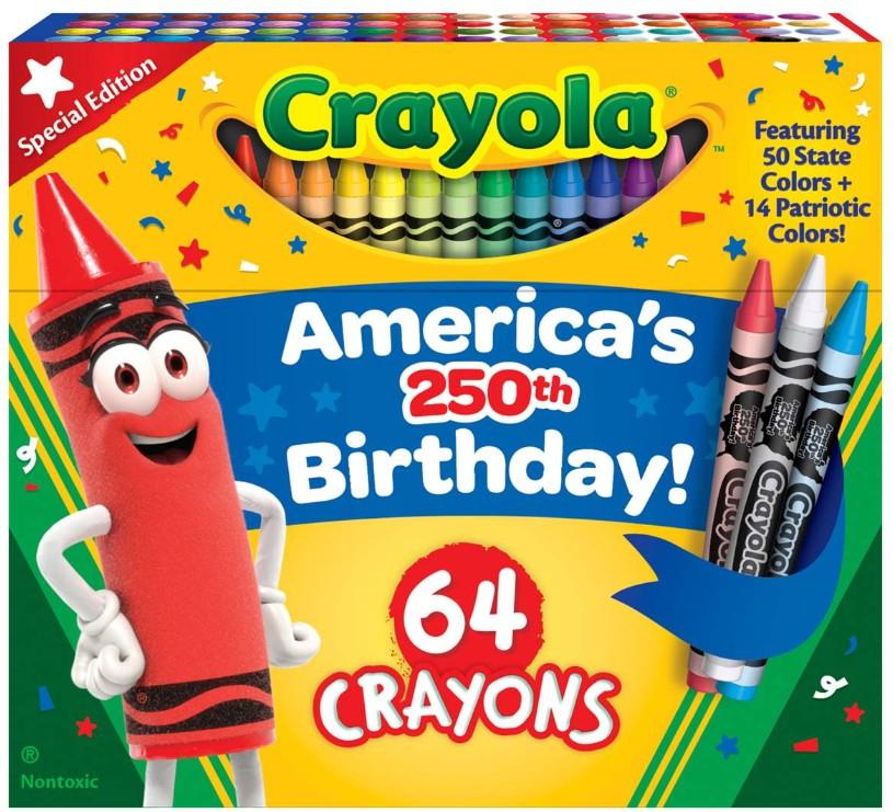 CRAYOLA 64 CT CRAYONS AMERICA