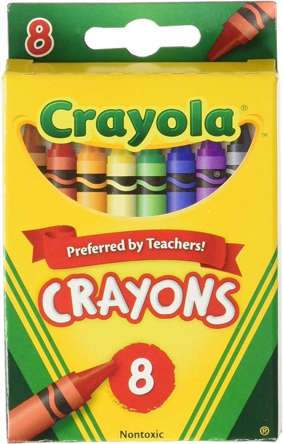 R CRAYOLA 8 CT CRAYONS - 52-3008