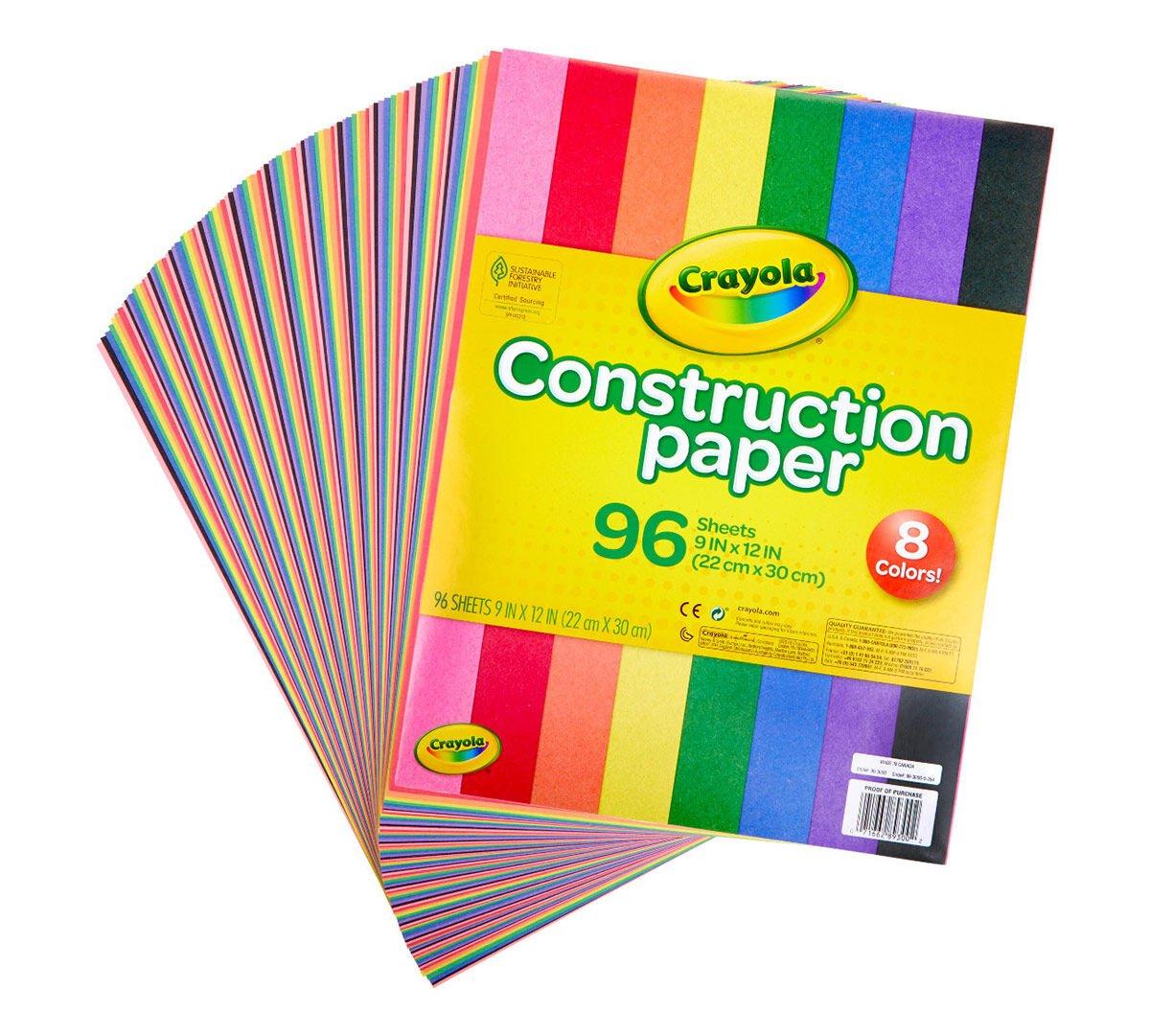 R CRAYOLA CONSTRUCTION PAPER 99-3000 96CT - 07166289300