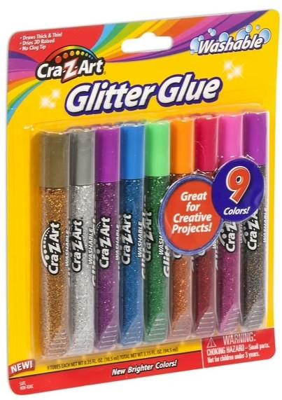 CRA-Z-ART 9 CT GLITTER GLUE 11300-24