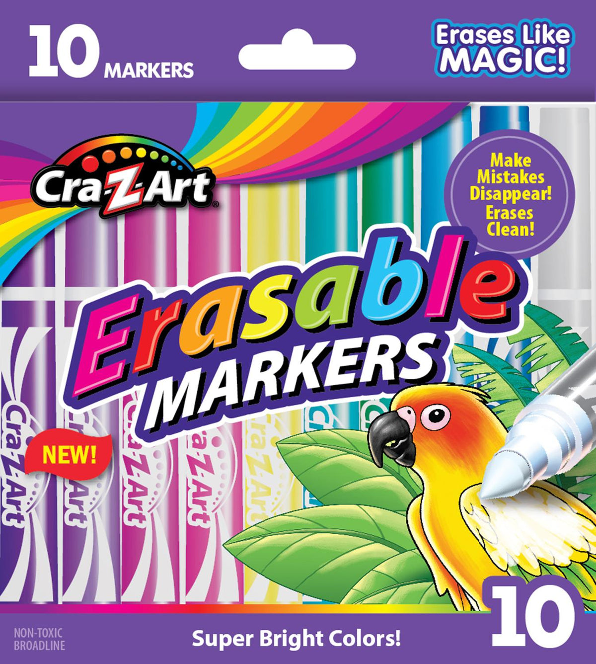 CRA-Z-ART 10 CT BROAD ERASABLE MARKER 01323-24