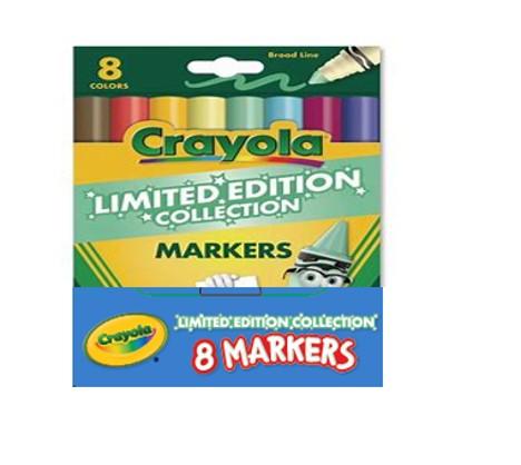 CRAYOLA 8 CT LIMITED EDITION MARKER IN PDQ - 588846
