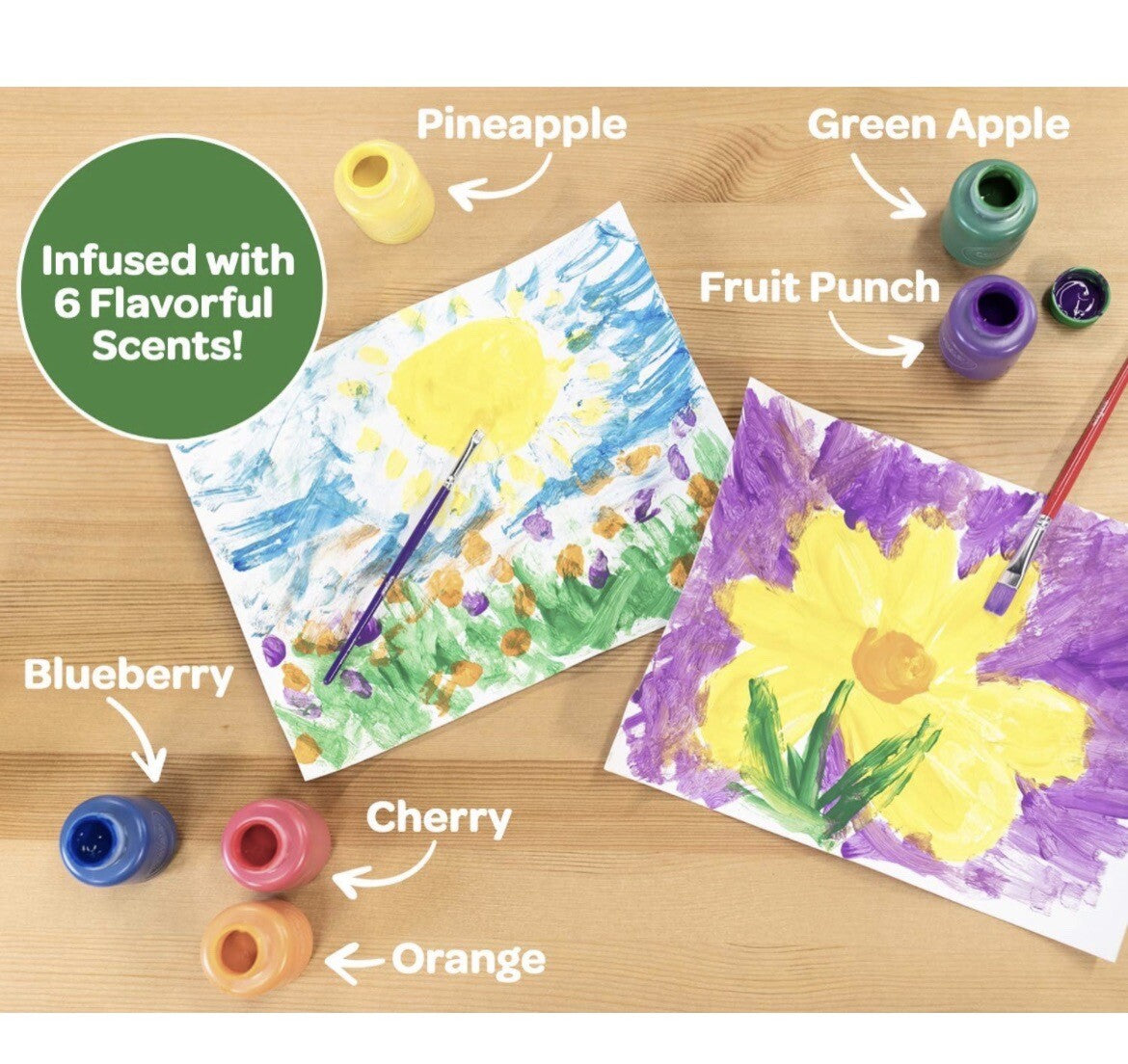 CRAYOLA SILLY SCENTS WASHABLE PAINT 6CT - 54239200