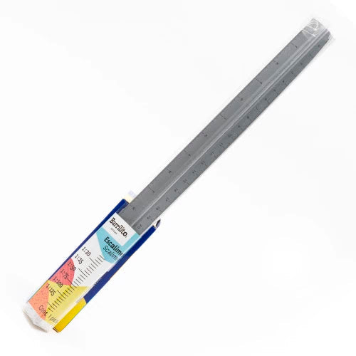 Escalimetro metalico de 30cm., ct/25pz.