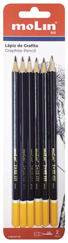 Blister 6 lápices hb. Ctn/144